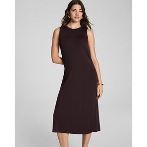 chinese dress ladies Spanx Dresses | Spanx Leather-Like Combo Sheath Dress | Color: Black | Size: L main image 0